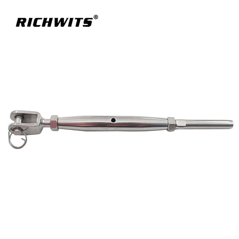 RICHWITS Cable Railing Kit, SS316 Stainless Steel Jaw Swage Turnbuckle, Fork Jaw End Fitting for Stair Deck Railing
RICHWITS Cable Railing Kit, SS316 Stainless Steel Jaw Swage Turnbuckle, Fork Jaw End Fitting for Stair Deck Railing