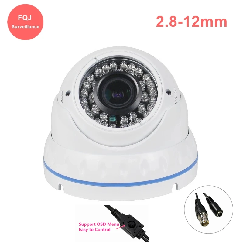 

5MP Analog Video Camera AHD Home Security Dome 4xZoom Manual Varifocal Surveillance 4 in 1 BNC CCTV Camera 30M Night Vision