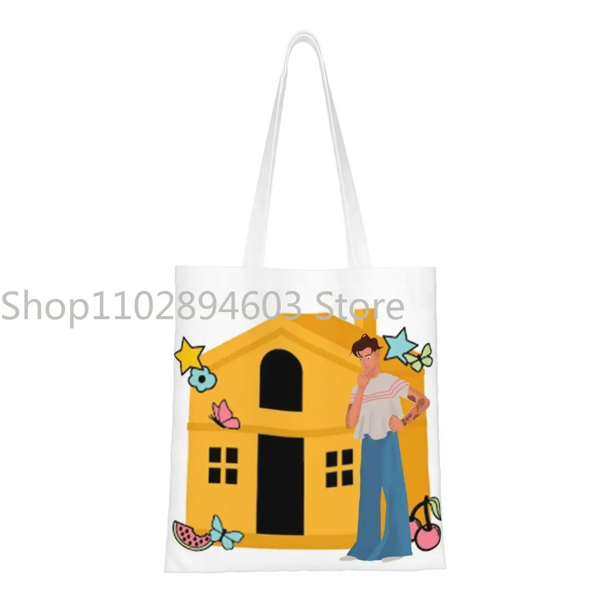 Women Men Harry's House Yellow House Tote Bags Large Capacity Grocery Bag for Shopping Handbags
Women Men Harry's House Yellow House Tote Bags Large Capacity Grocery Bag for Shopping Handbags