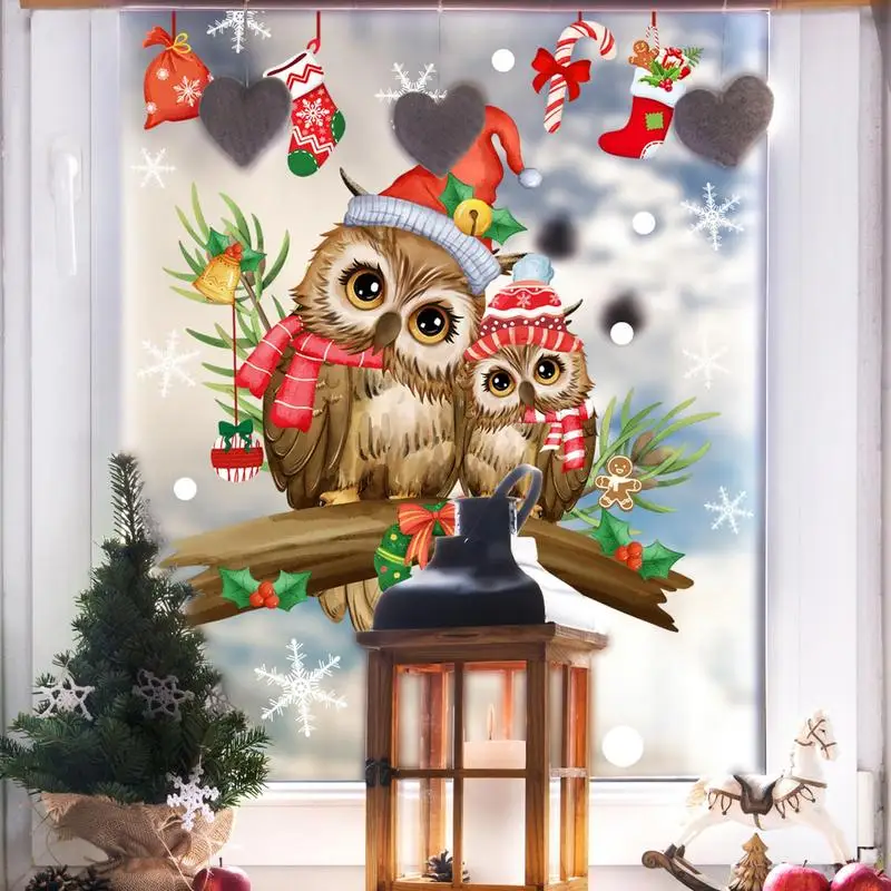 Christmas Owl Window Stickers Self Adhesive Branch Owl Wall Decal Cute Cartoon Owl Glass Clings For Christmas Winter Party Decor
Christmas Owl Window Stickers Self Adhesive Branch Owl Wall Decal Cute Cartoon Owl Glass Clings For Christmas Winter Party Decor