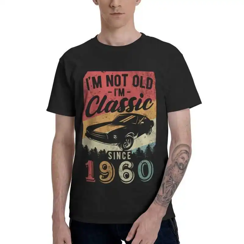 Футболка I'm Not Old I'm Classic 1960, мужские хлопковые футболки с коротким рукавом, винтажные футболки на 61-й день рождения, футболки с графическим рисунком, идея для подарка
Футболка I'm Not Old I'm Classic 1960, мужские хлопковые футболки с коротким рукавом, винтажные футболки на 61-й день рождения, футболки с графическим рисунком, идея для подарка