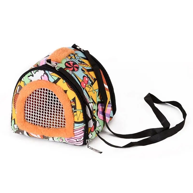 

Small Pet Outside Bag Pet Hamster Carrier Bag Breathable Portable Travel Handbags Backpack With Shoulder Strap For Small Pets