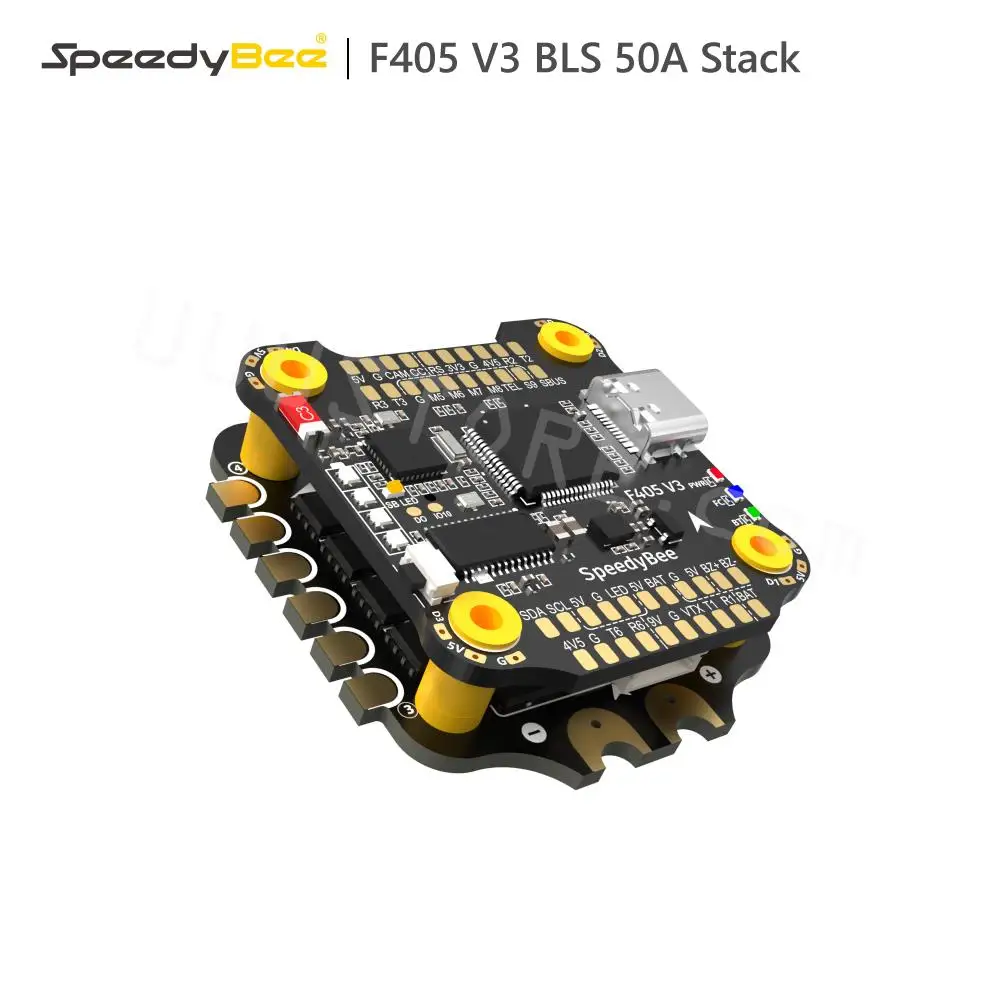 

Контроллер полета SpeedyBee F405 V3 3-6S 30X30 FC & ESC FPV Stack BMI270 F405 BLHELIS 50A 4 в 1 ESC для модели FPV Freestyle Drone