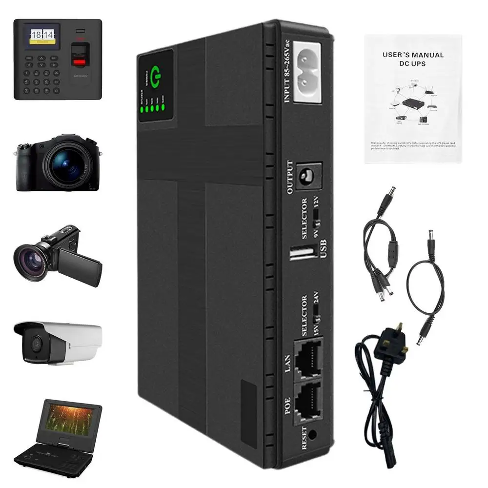 Generic 10400mAh Uninterruptible Power Supply UPS Backup Power Supply