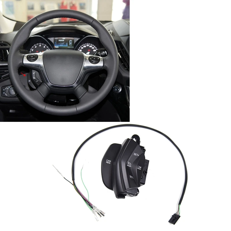 Переключатель управления скоростью на руль автомобиля с LIM для Ford Focus Kuga 2012-2015, запчасти для системы круиз-контроля, аксессуары
Переключатель управления скоростью на руль автомобиля с LIM для Ford Focus Kuga 2012-2015, запчасти для системы круиз-контроля, аксессуары