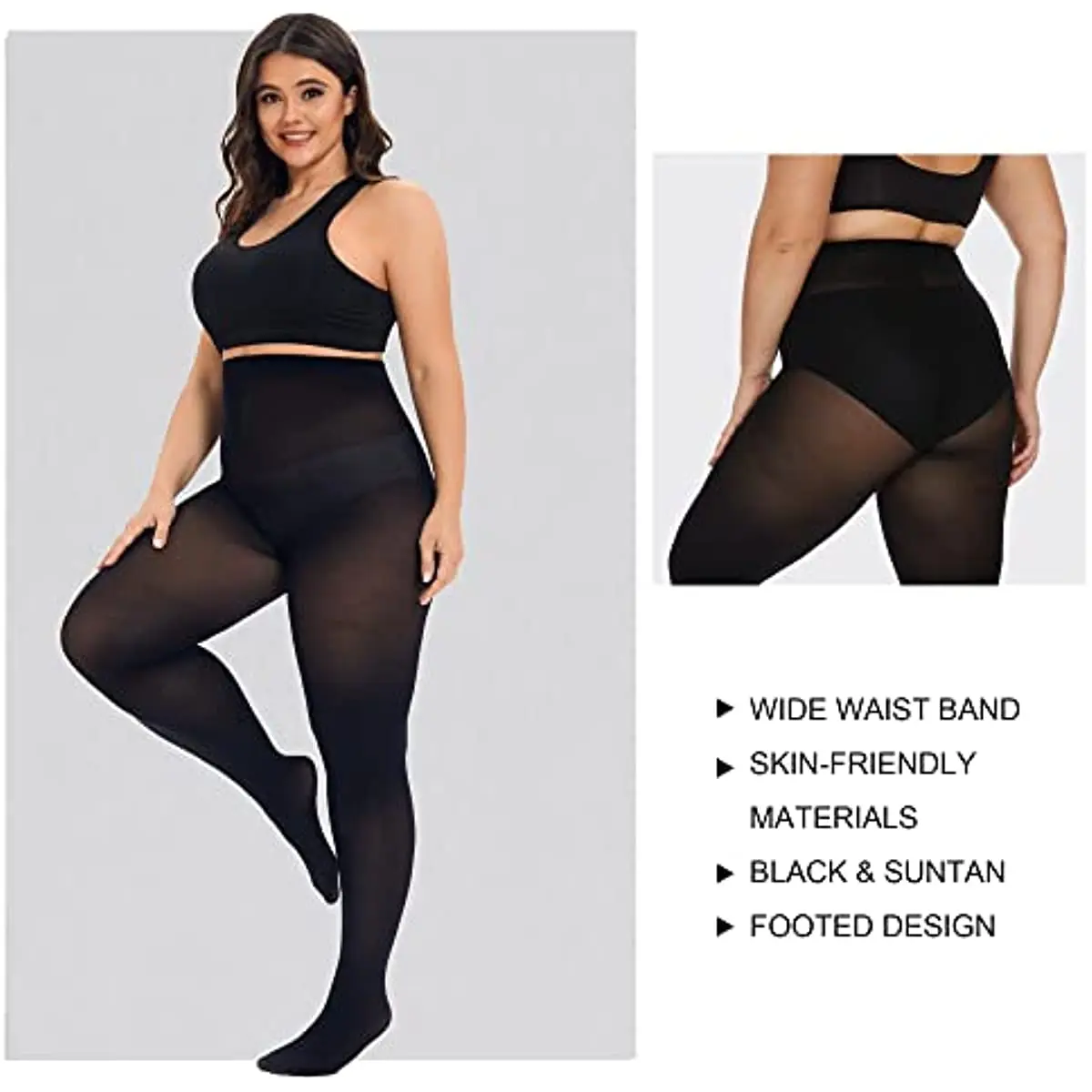 Women's Plus Size Tights Soft Semi Opaque Queen Size Pantyhose High Waist Ultra-thin Large Size Pantyhose
Women's Plus Size Tights Soft Semi Opaque Queen Size Pantyhose High Waist Ultra-thin Large Size Pantyhose