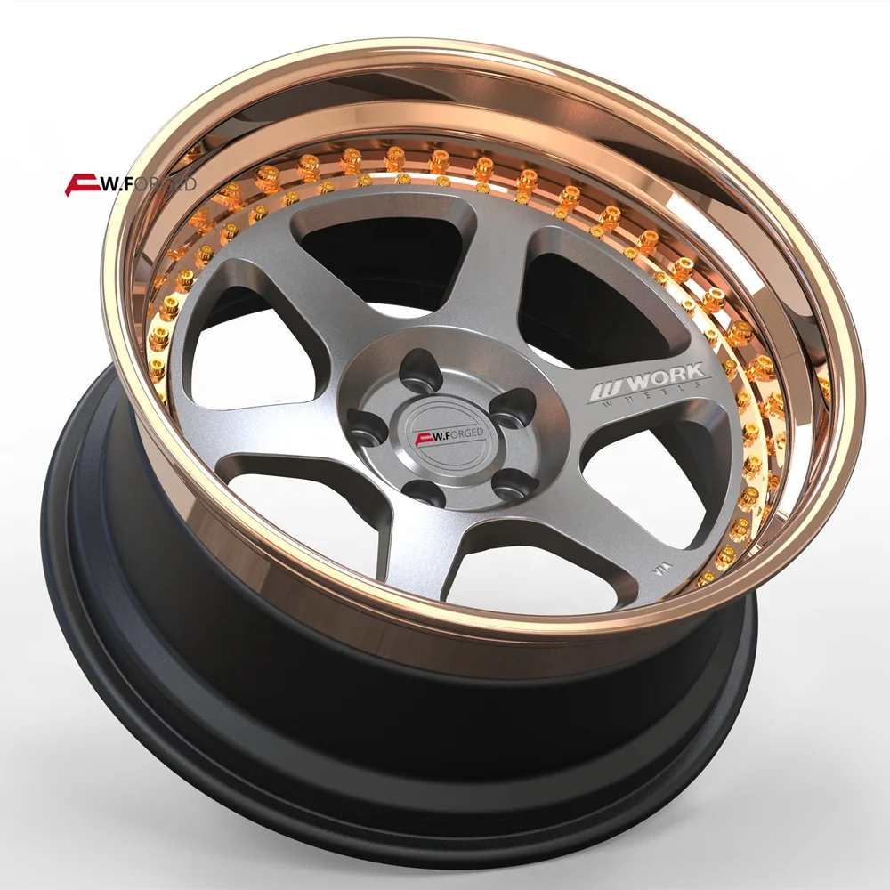 

18 19 20 21 22 inch 3-piece Forged alloy wheels 5x112 5x120 5x114.3 5x130 5x108 5x110 for Dodge bmw Passenger car wheels rims