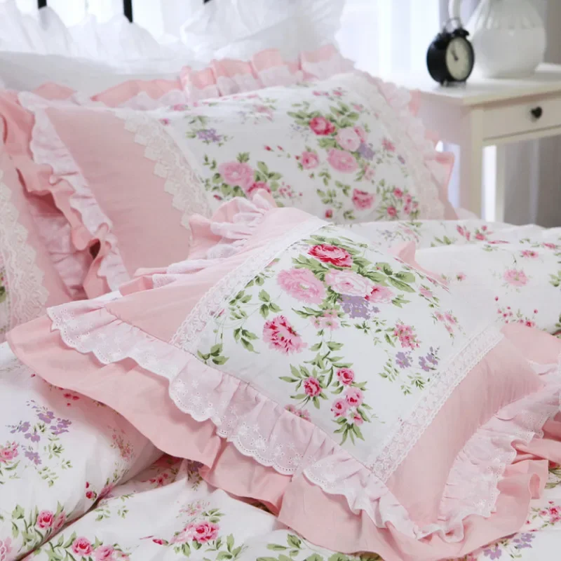 Elegant ruffle lace decorative pillowcase European Embroidery bed pillow case princess rose print cushion cover sofa cushions
Elegant ruffle lace decorative pillowcase European Embroidery bed pillow case princess rose print cushion cover sofa cushions