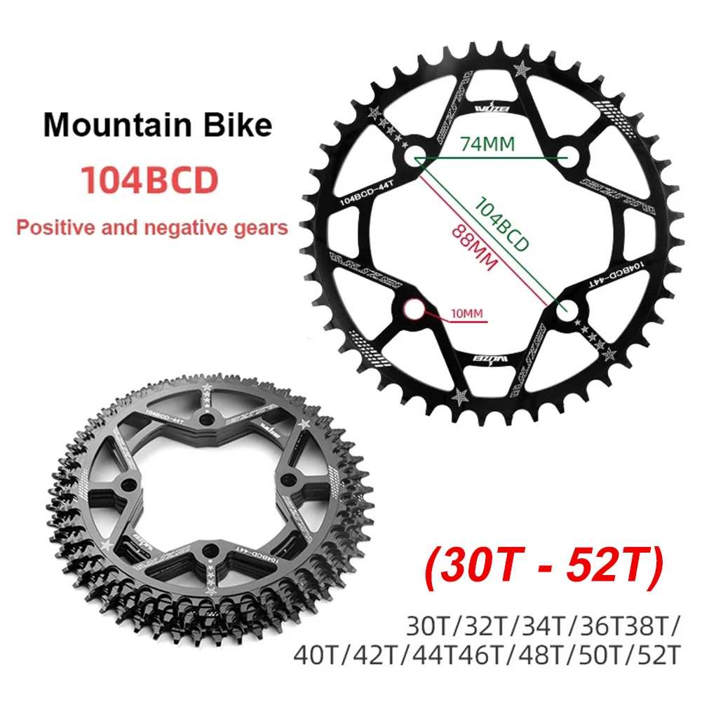 104BCD Bike Chainring Oval Direct Mount Single Chain Ring Monoplate Mtb Crank 30 32 34 36 38 40 42 46 48 50 52 Teeth Chain Ring
104BCD Bike Chainring Oval Direct Mount Single Chain Ring Monoplate Mtb Crank 30 32 34 36 38 40 42 46 48 50 52 Teeth Chain Ring