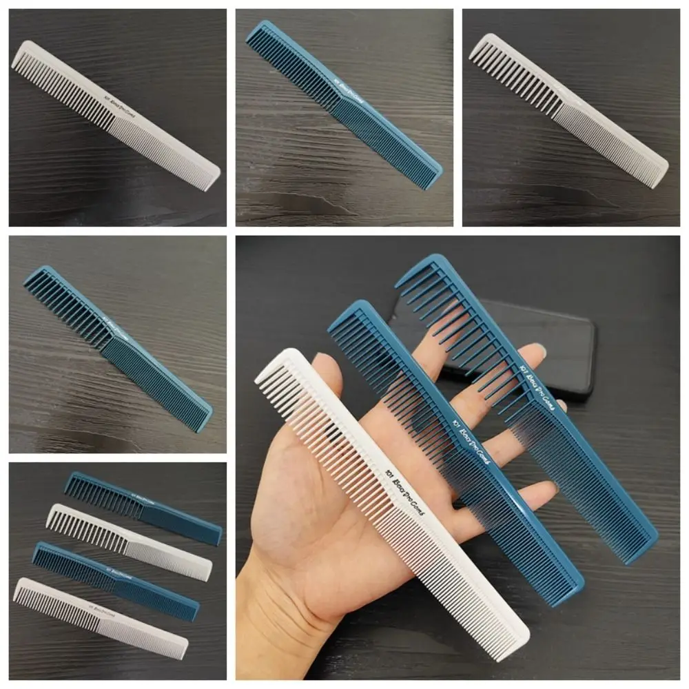 

Plastic Pro Hairdressing Combs DIY Anti-Static Anti-slip Hair Cutting Comb White Durable Straight Hair Brushes Barber