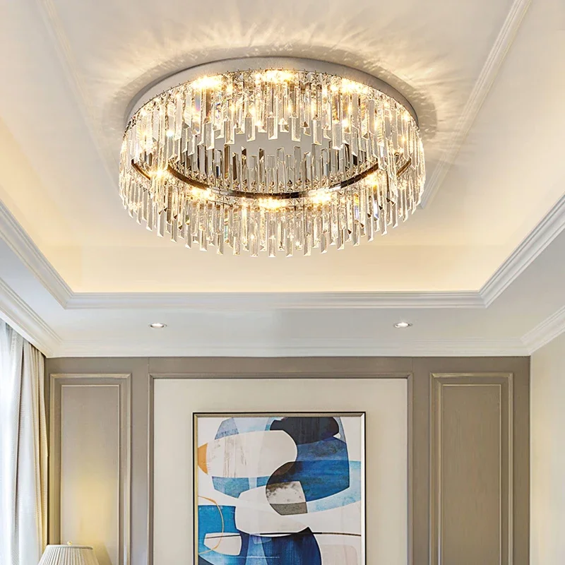 Living Room Ceiling Light Fixtures Modern Rings Led Crystal Chandelier for Bedroom Hanging Lighting Luxury Crystal Pendant Lamp
Living Room Ceiling Light Fixtures Modern Rings Led Crystal Chandelier for Bedroom Hanging Lighting Luxury Crystal Pendant Lamp