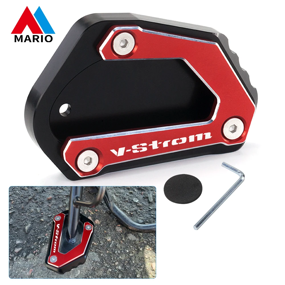 For SUZUKI V-STROM 650/XT VSTROM 650 DL650 DL 2004-2022 Motorcycle CNC Kickstand Foot Side Stand Extension Pad Support Plate 
For SUZUKI V-STROM 650/XT VSTROM 650 DL650 DL 2004-2022 Motorcycle CNC Kickstand Foot Side Stand Extension Pad Support Plate