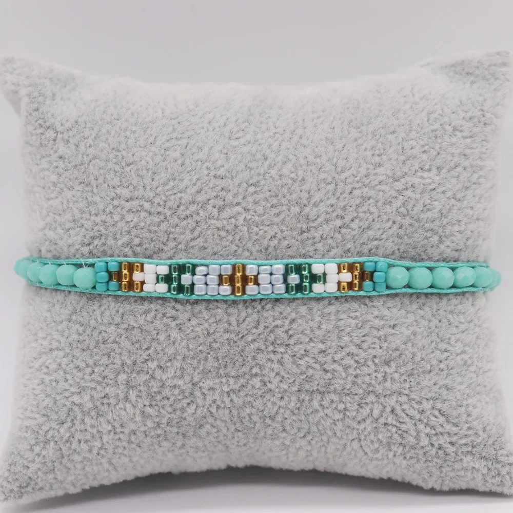 Beaded bracelet Geometry Hand weaving Bohemia Adjustable Pattern Retro Tidal current Rice bead bracelet
Beaded bracelet Geometry Hand weaving Bohemia Adjustable Pattern Retro Tidal current Rice bead bracelet