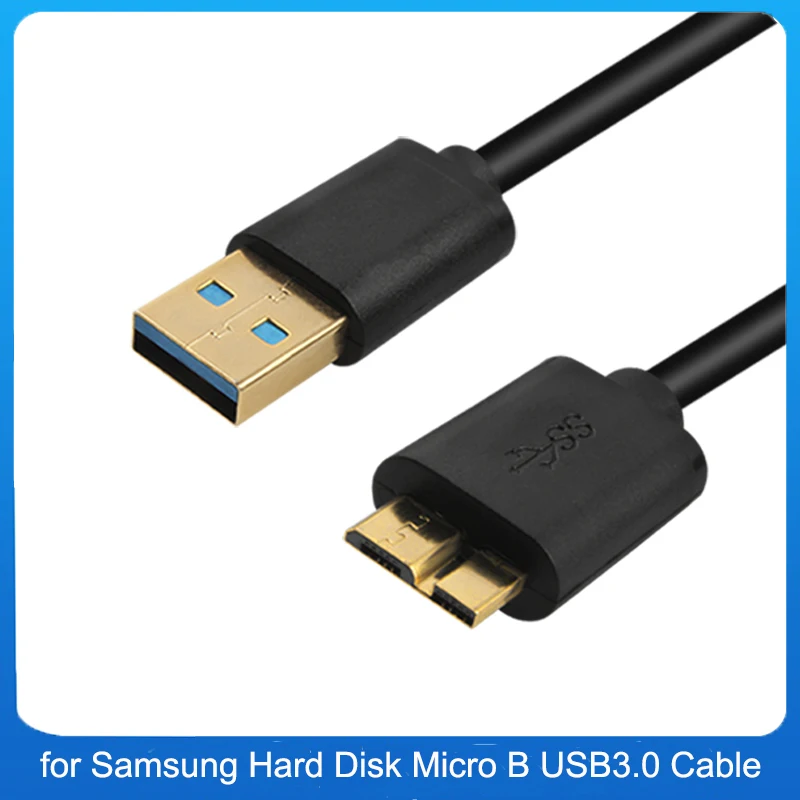 

1m USB 3.0 Male Type A to Micro B Cable USB3.0 Data Extension SYNC For External Hard Drive Disk HDD Converter Adapter Cord