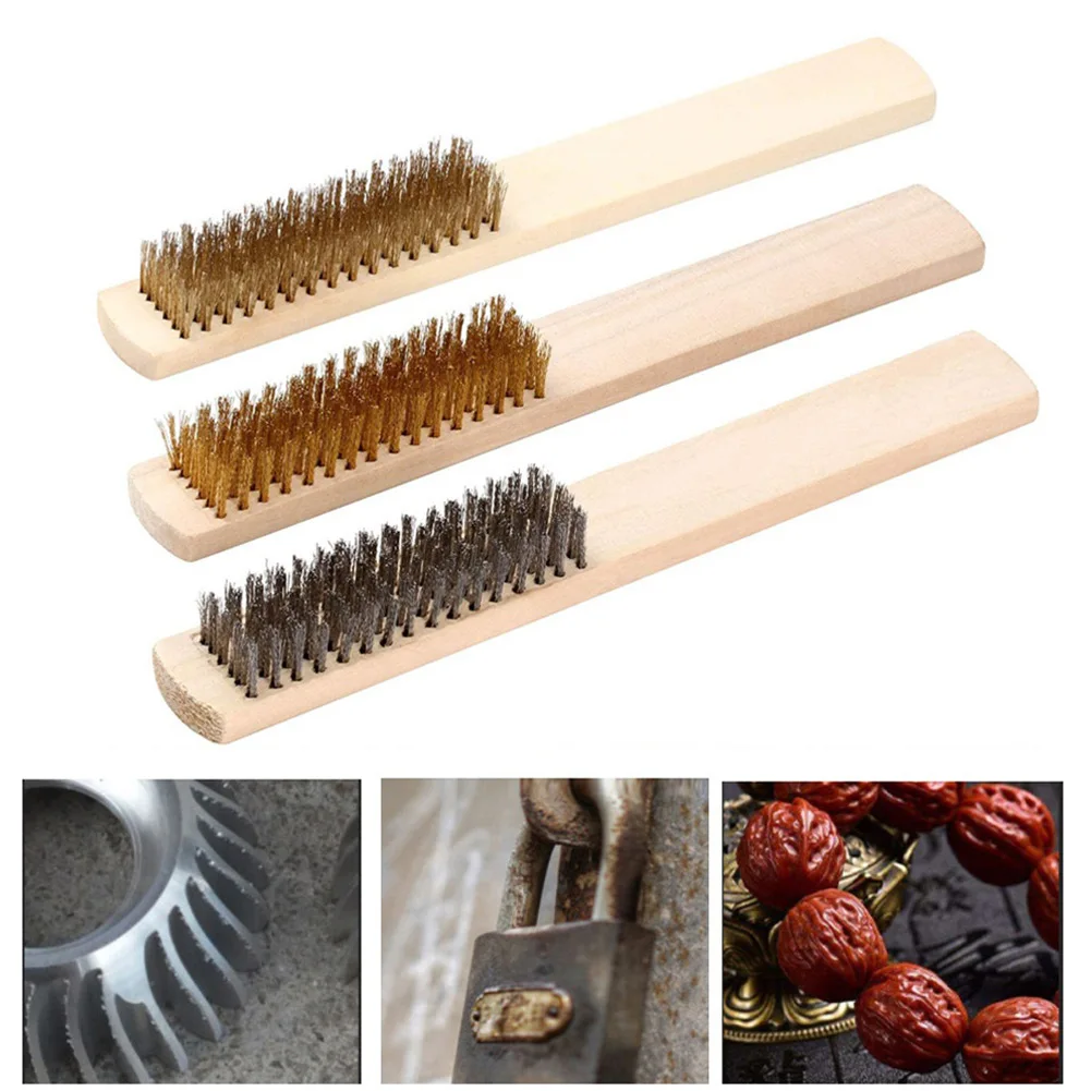 1pc 205mm Copper Wire Brush Stainless Steel Wire Brush Rust Removal Clean Brush For Cleaning Scales Rust Hand Tools Replace
1pc 205mm Copper Wire Brush Stainless Steel Wire Brush Rust Removal Clean Brush For Cleaning Scales Rust Hand Tools Replace