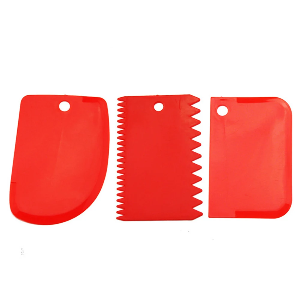 3 Pcs Plastic Lightweight Cake Cream Scrapers Smooth Jagged Edge Food Grade Three Colors Available For Baking Cake Accessories
3 Pcs Plastic Lightweight Cake Cream Scrapers Smooth Jagged Edge Food Grade Three Colors Available For Baking Cake Accessories