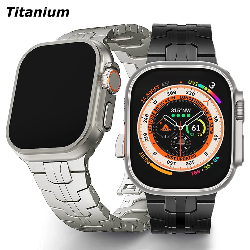 Titanium Men Band For Apple Watch 9 8 Ultra 2 49mm Strap 7 44mm 42 45mm Metal Belt Bracelet For iWatch Series 8 6 5 4 se Correa
Titanium Men Band For Apple Watch 9 8 Ultra 2 49mm Strap 7 44mm 42 45mm Metal Belt Bracelet For iWatch Series 8 6 5 4 se Correa