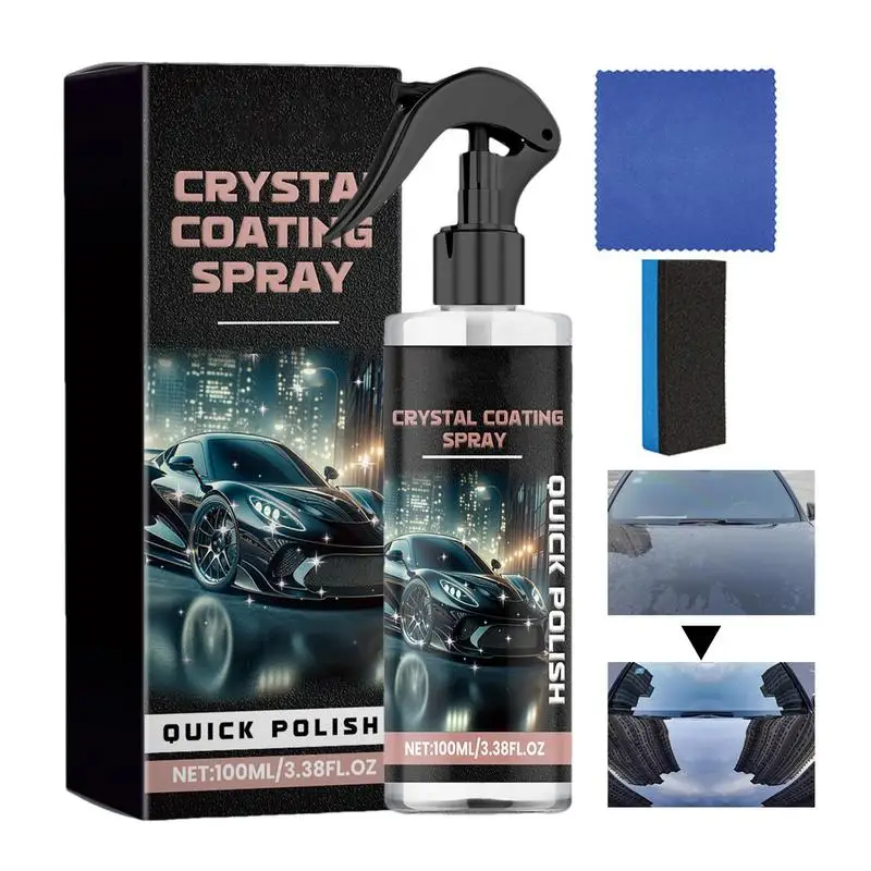 

Ceramic Car Coating Spray 100ml Coating Renewal Agent Multifunctional Safe Quick Effect Coating Agent Nano Car Protection Spray