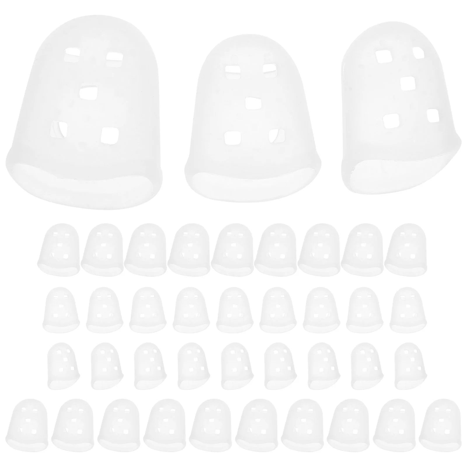 40 Pcs Guitar Finger Cots Protectors Silicone Fingertip Sleeve for Children Players Sleeves Shield Covers Sports
40 Pcs Guitar Finger Cots Protectors Silicone Fingertip Sleeve for Children Players Sleeves Shield Covers Sports