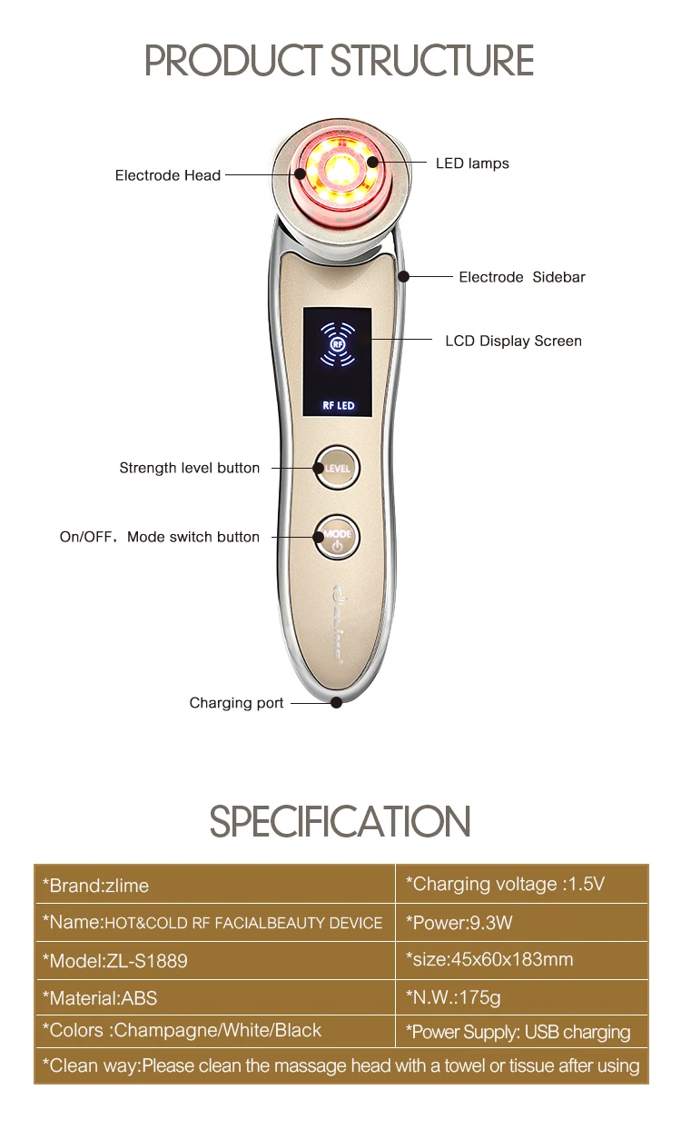 Heat Cool Microcurrent Facial Device 5 in 1 EMS Skin Tightening Machine Face Massager Skin Care Tool for Puffiness and Wrinkle Heat Cool Microcurrent Facial Device 5 in 1 EMS Skin Tightening Machine Face Massager Skin Care Tool for Puffiness and Wrinkle