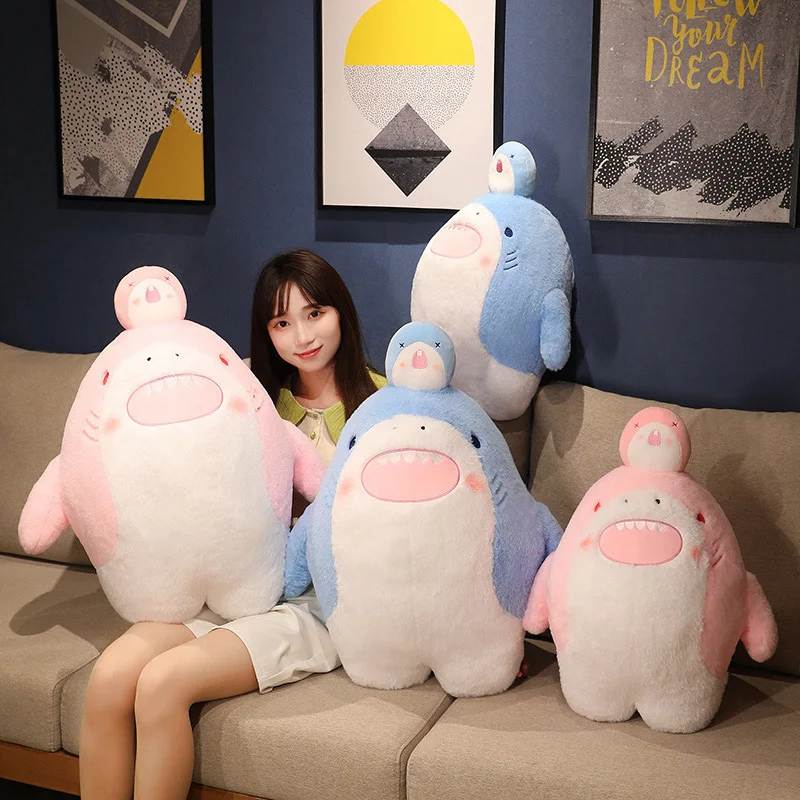 55/65cm New Cute Fatty Shark Plush Toy Cute Stuffed Animals Hug Shark Plushies Doll Throw Pillow Anime Soft Kids Toys Home Decor
55/65cm New Cute Fatty Shark Plush Toy Cute Stuffed Animals Hug Shark Plushies Doll Throw Pillow Anime Soft Kids Toys Home Decor