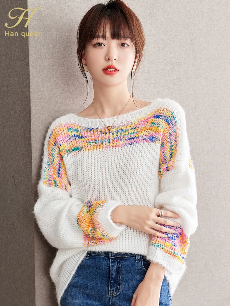 H Han Queen 2023 New Winters Women's Clothing Free Shipping Knitwears Woman Clothing Korean Casual Tops Loose Pullovers Jerseys
H Han Queen 2023 New Winters Women's Clothing Free Shipping Knitwears Woman Clothing Korean Casual Tops Loose Pullovers Jerseys