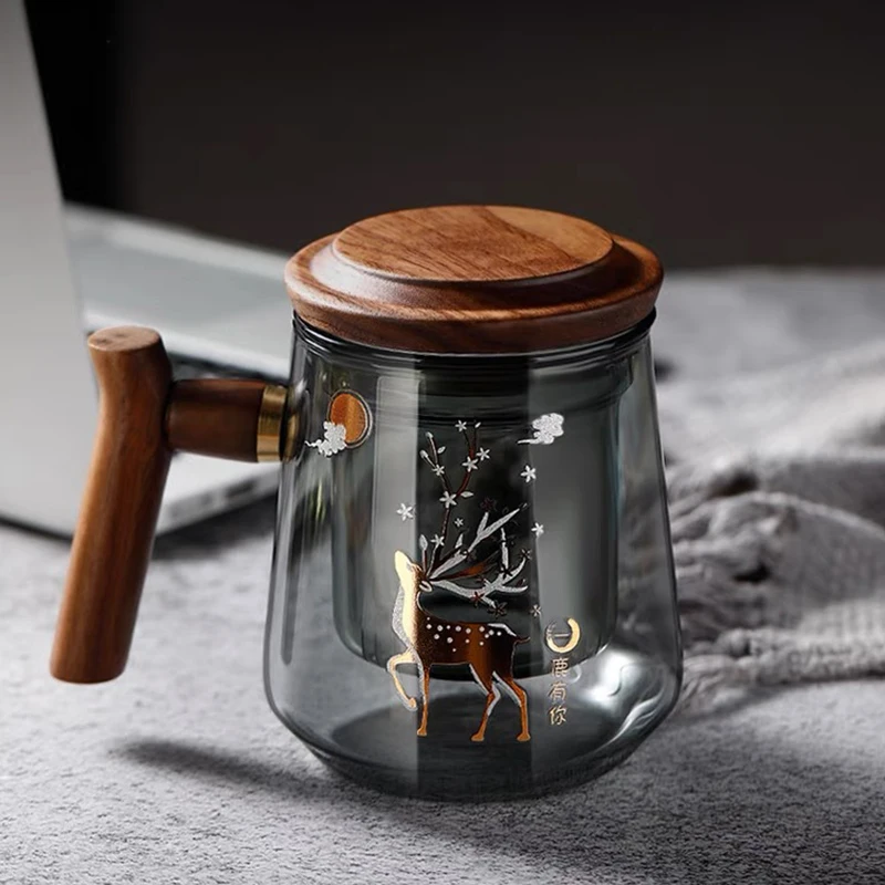 Heat-resistant Glass Tea Water Separation Tea Cup Kung Fu Tea Set Filter Water Cup with Lid Filter Office High-grade Tea Cup
Heat-resistant Glass Tea Water Separation Tea Cup Kung Fu Tea Set Filter Water Cup with Lid Filter Office High-grade Tea Cup