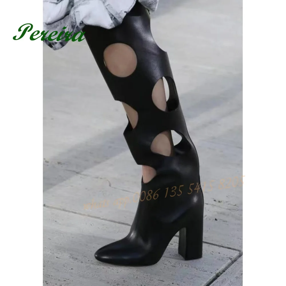 Black Knee High Cave Boots Genuine Leather Round Toe Chunky Heels Women's Boots Casual Catwalk Casual Winter Shoes Sexy Large
Black Knee High Cave Boots Genuine Leather Round Toe Chunky Heels Women's Boots Casual Catwalk Casual Winter Shoes Sexy Large
