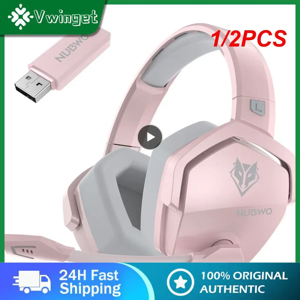 

1/2PCS G06 Wireless Gaming Headset for PS5 PSLaptop Over Ear Headphones with Mic 2.4G BT Wireless/Wired Headset for Games