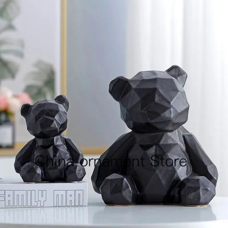Nordic Office Desktop Soft Decoration Gift European Ceramic Abstract Geometric Bear Sculpture Animal Figurines Crafts Home Decor
Nordic Office Desktop Soft Decoration Gift European Ceramic Abstract Geometric Bear Sculpture Animal Figurines Crafts Home Decor