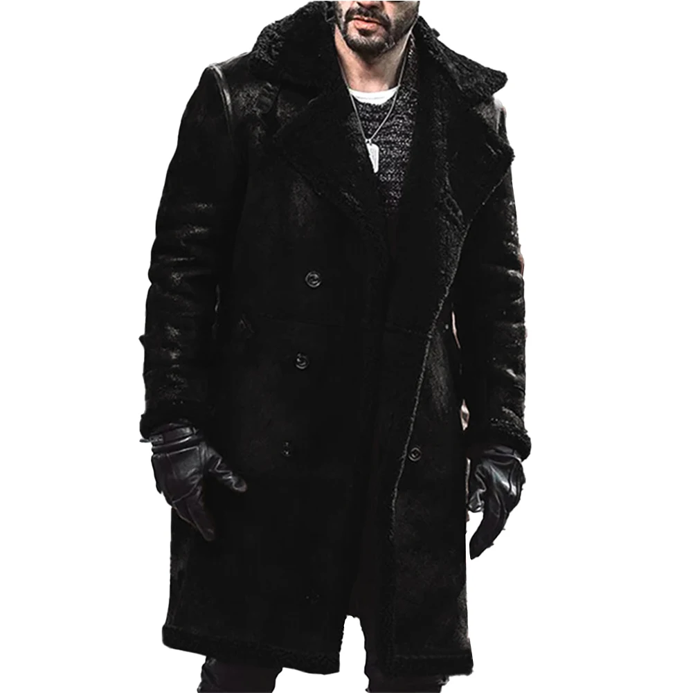 Men's Winter Warm Faux Leather Trench Coat Vintage Style Parka Overcoat Soft Suede Fabric Suitable for Spring and Fall
Men's Winter Warm Faux Leather Trench Coat Vintage Style Parka Overcoat Soft Suede Fabric Suitable for Spring and Fall
