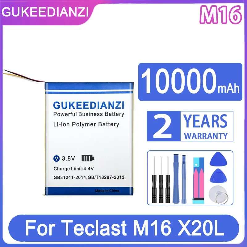 GUKEEDIANZI Replacement Battery M 16 10000mAh For Teclast M16 X20L Tablet PC 2-wire Laptop Batteries
GUKEEDIANZI Replacement Battery M 16 10000mAh For Teclast M16 X20L Tablet PC 2-wire Laptop Batteries