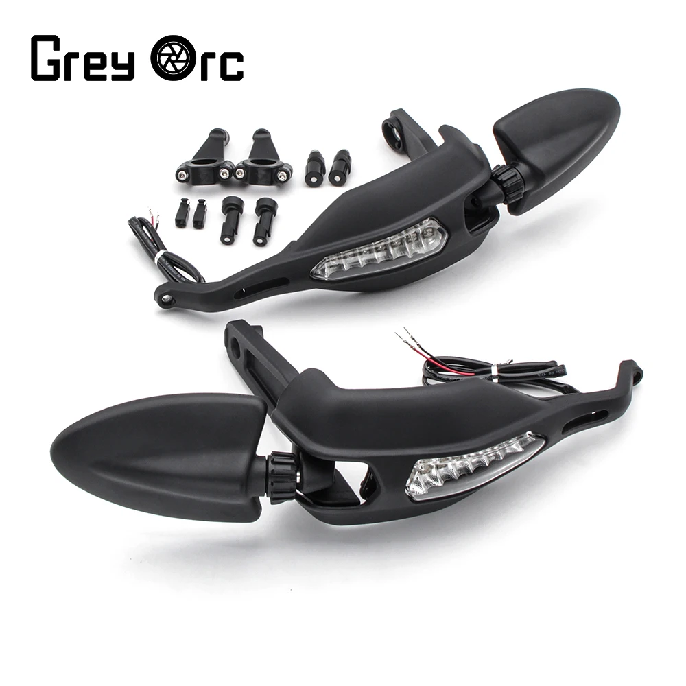 

For DUCATI Monster796 Hypermotard 1100S Monster 1100 S LED Mirror Hand Guards Modification Handlebar Handguards Protective Gear