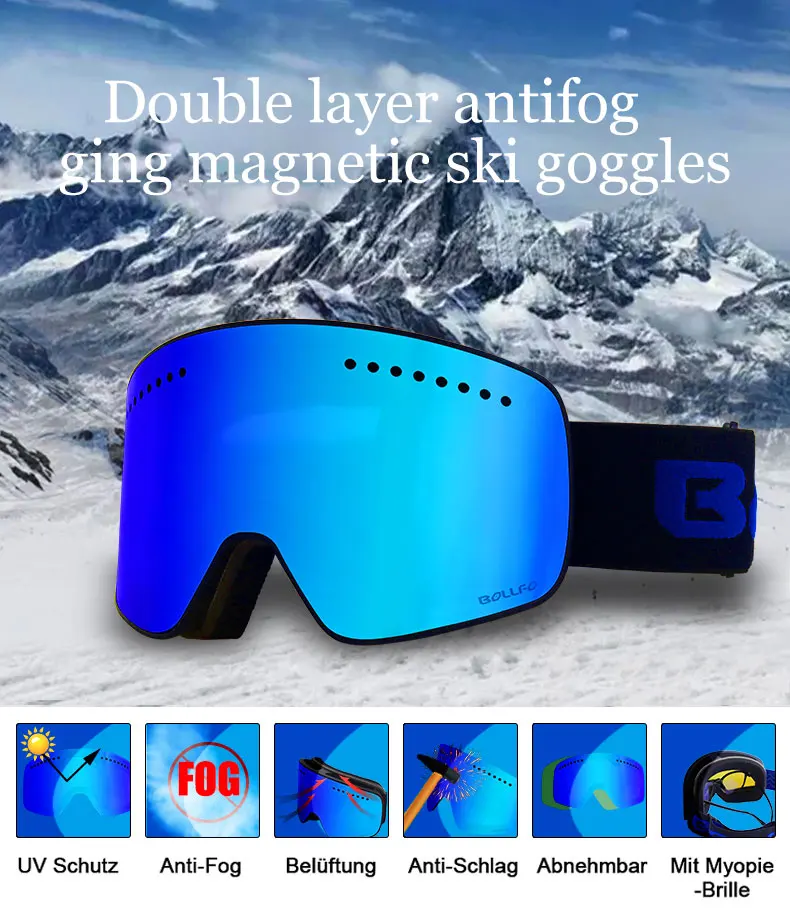 

High-Quality Motorcycle Goggles Off-Road Anti-Fog And Dust-Proof Myopia All-Weather Magnetic Cycling Goggles