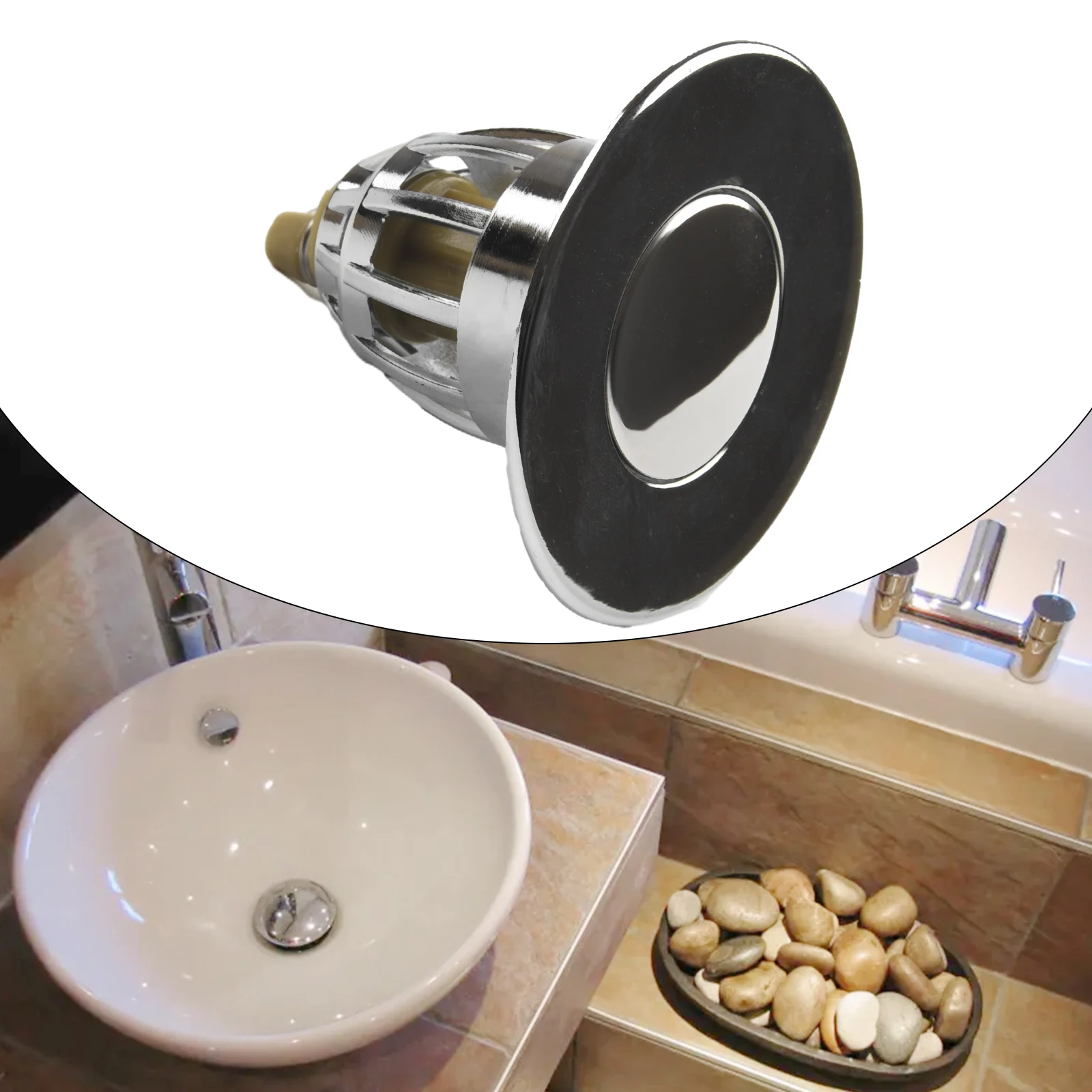 

1pc Sink Plug Stopper Wash Basin Core Bounce Up Drain Filter Anti-clogging Pop-up Anti-odor Push Bathroom Accessories