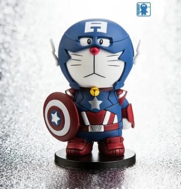 Doraemon cosplay Captain America Anime Action Figure PVC toys Collection figures for friends gifts Christmas
Doraemon cosplay Captain America Anime Action Figure PVC toys Collection figures for friends gifts Christmas