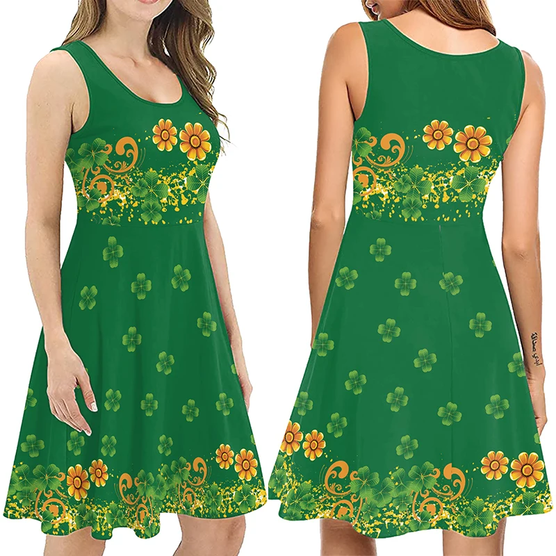 Color Cosplayer St. Patrick's Day Sundress for Women 3D Printing Green Dress Up Holiday Party Adult Clothing Carnival Costume
Color Cosplayer St. Patrick's Day Sundress for Women 3D Printing Green Dress Up Holiday Party Adult Clothing Carnival Costume