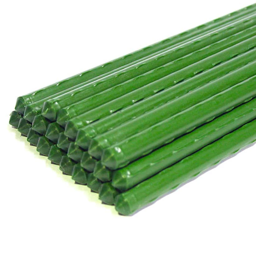 25 Pack Garden Stakes Metal Plastic Coated Plant Cage Supports Climbing for Tomatoes Trees Cucumber Fences Beans 40cm
25 Pack Garden Stakes Metal Plastic Coated Plant Cage Supports Climbing for Tomatoes Trees Cucumber Fences Beans 40cm