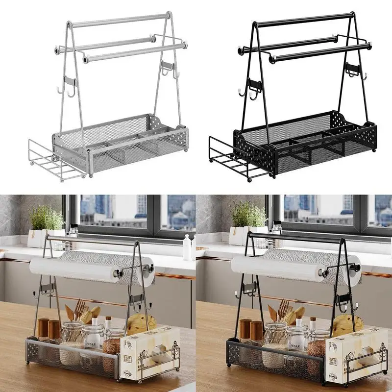 Spice Rack Kitchen Seasoning Storage Rack Multipurpose Punch-Free Shelf Storage Rack With Hooks Holder For Kitchen Walls
Spice Rack Kitchen Seasoning Storage Rack Multipurpose Punch-Free Shelf Storage Rack With Hooks Holder For Kitchen Walls