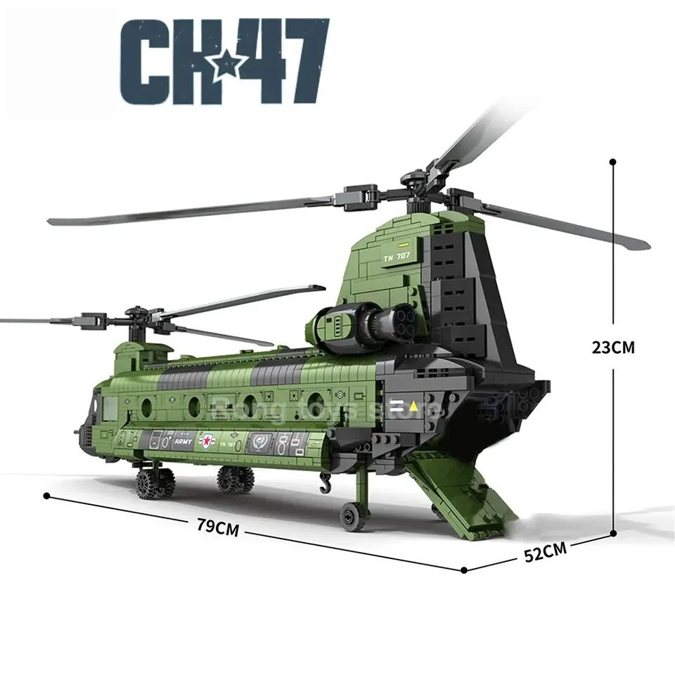 1622PCS CH-47 Chinook Transport Plane Building Blocks Military Armed Helicopter Fighter Model Bricks Kids Toys Christmas Gifts 1622PCS CH-47 Chinook Transport Plane Building Blocks Military Armed Helicopter Fighter Model Bricks Kids Toys Christmas Gifts