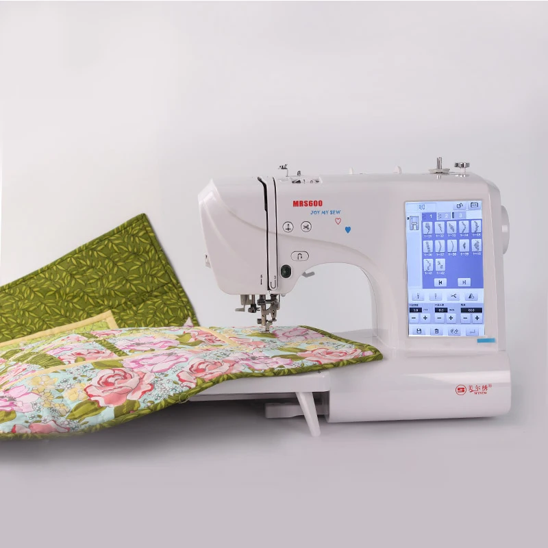 

MRS-600 Household Embroidery Machine For Clothing Small Computerized Automatic Machine 7" LCD Touch Screen 220V 45W