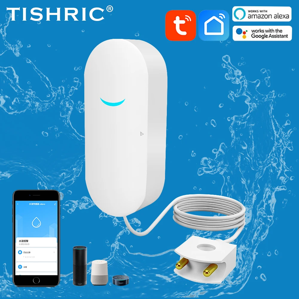 Датчик утечки воды TISHRIC SW100, Wi-Fi датчик с сигнализацией для автоматизации умного дома, охранная защита для приложения Tuya Alexa Google Home
Датчик утечки воды TISHRIC SW100, Wi-Fi датчик с сигнализацией для автоматизации умного дома, охранная защита для приложения Tuya Alexa Google Home