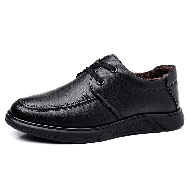 Autumn Winter New Designer Men's Dress Shoes Cowhide Casual Cotton Shoes with Fleece Fashion Casual Black Leather Shoes Man
Autumn Winter New Designer Men's Dress Shoes Cowhide Casual Cotton Shoes with Fleece Fashion Casual Black Leather Shoes Man