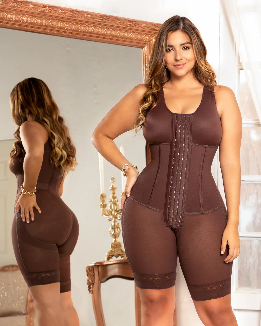 

Flatten Abdomen Waist and Hips Three-breasted sleeveless one-piece breasted breast-covering shapewear Flatter Your Figure