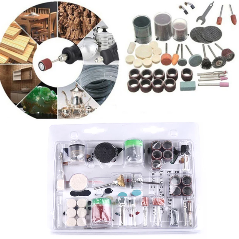 105pcs Mini Electric Drill Rotary Tool Accessories Set Grinding Polishing Rotating Polishing Kits For Dre-mel Accessory
105pcs Mini Electric Drill Rotary Tool Accessories Set Grinding Polishing Rotating Polishing Kits For Dre-mel Accessory