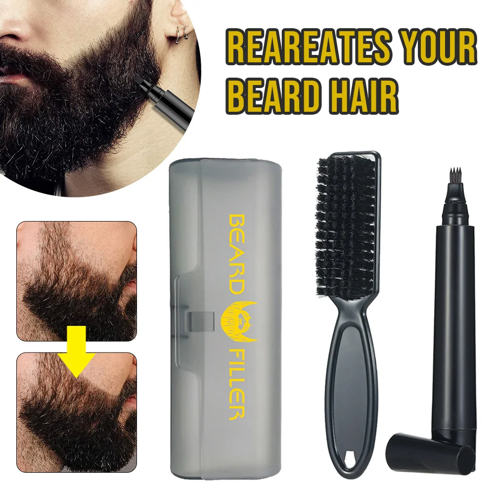 Beard Filler Pencil Waterproof Sweat-proof Hair Beard Filler Pen with Beard Brush Set Patchy Beard Pen for Men Black &Dark Brown
Beard Filler Pencil Waterproof Sweat-proof Hair Beard Filler Pen with Beard Brush Set Patchy Beard Pen for Men Black &Dark Brown