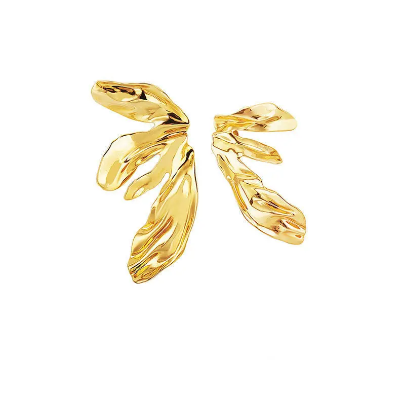 

Ins Style Designer New Fashion Gold Wing Chunky Statement Earring Bohemia Exaggerated Party Accessories Jewelry Boucle d’oreill