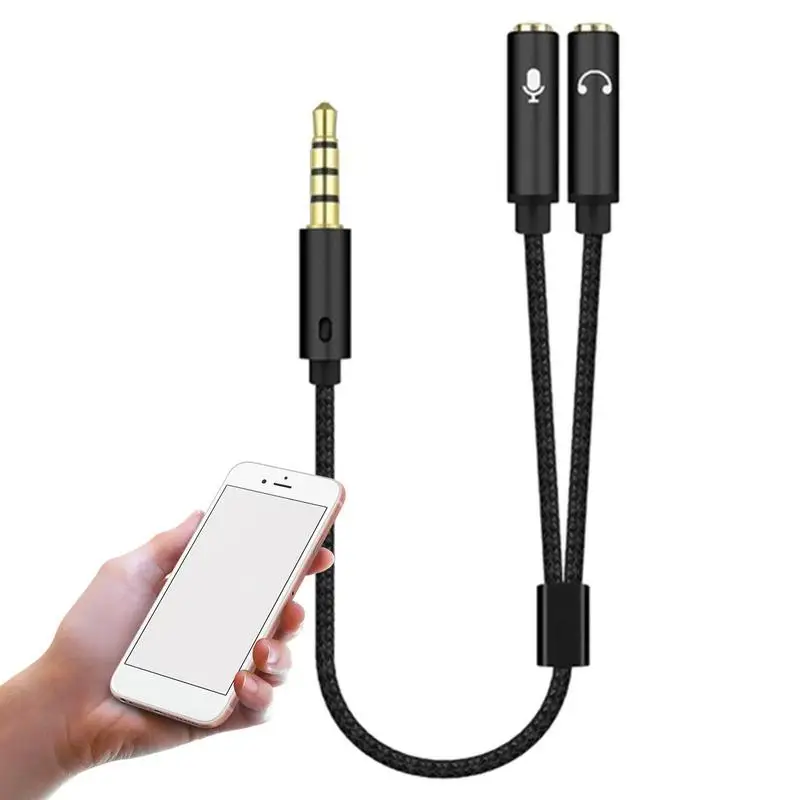 

Headphone Splitter 3.5mm 2 Way Aux Male To Female Earphone Audio Adapter Double Stereo Y Splitter Cable For PS4 TV Phone