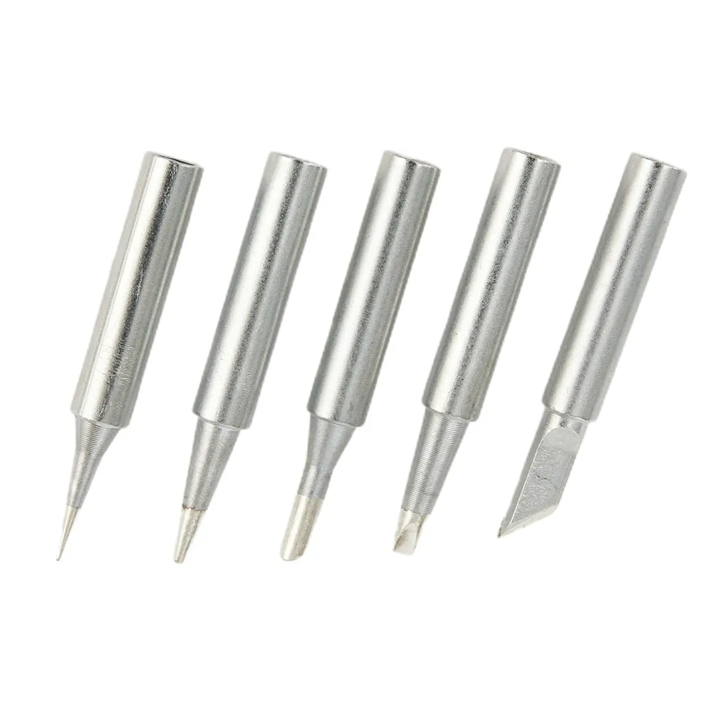 Welding Lead-free Pure Copper Soldering Iron Tips Welding Solder Tools 5pcs/set Garden Tools Household Power Tools
Welding Lead-free Pure Copper Soldering Iron Tips Welding Solder Tools 5pcs/set Garden Tools Household Power Tools