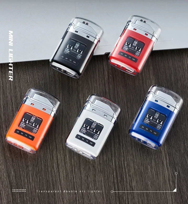 Encendedor eléctrico de doble arco a prueba de viento para exteriores, encendedor recargable por USB, pantalla de batería de Plasma tipo C, regalos para hombres 14 Encendedor eléctrico de doble arco Encendedor eléctrico de doble arco a prueba de viento para exteriores, encendedor recargable por USB, pantalla de batería de Plasma tipo C, regalos para hombres » Encendedor eléctrico de doble arco